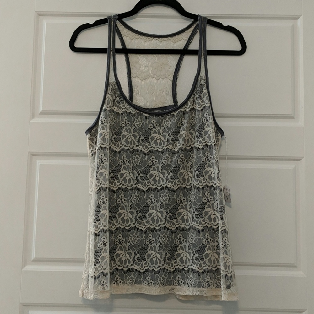 Abercrombie & Fitch Lace Layer Tank